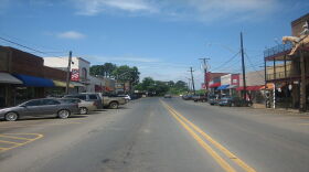 The downtown streetscape of Logansport, La., will not be impacted by the Sabine River bridge project.