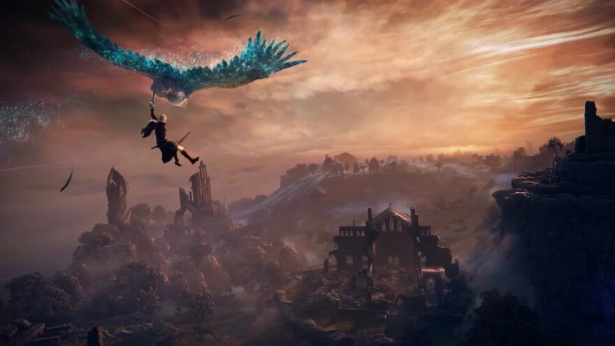 Air-drop, Fortnite-style, into Limveld, Nightreign's miniature Elden Ring world.