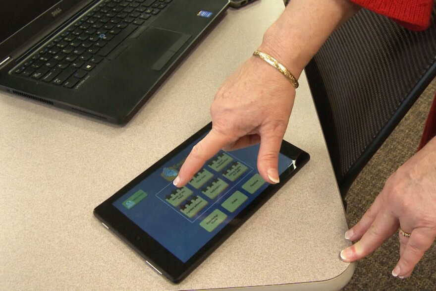Leaders at the center say they're using a previous educational app as a template. (Lindsey Wright, WFIU/WTIU News)