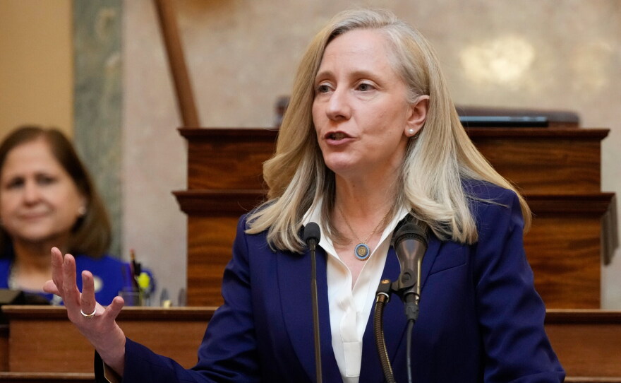 Virginia Gov. Abigail Spanberger delivers her State of the Commonwealth address before a joint session of the Virginia General Assembly at the Capitol, Jan. 19, 2026, in Richmond, Va.