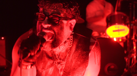 Darklord and the Goons performing live in WNIJ's Studio A