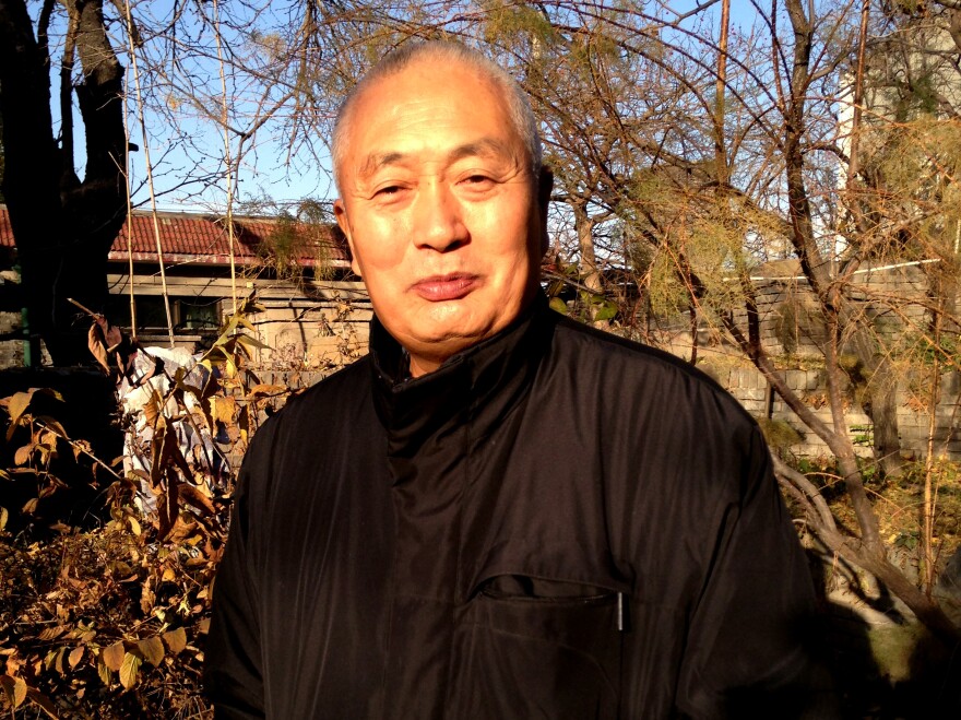Chen Xiaolu is one of the most high-profile former Red Guards to publicly apologize for the attacks against his teachers. "Looking back on it, I believe their human rights and dignity were trampled upon," says Chen, shown here in the courtyard of his Beijing residence.