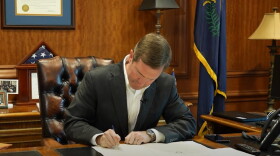 Gov. Beshear signs the order calling legislators back to Frankfort for a special session on EKY floods