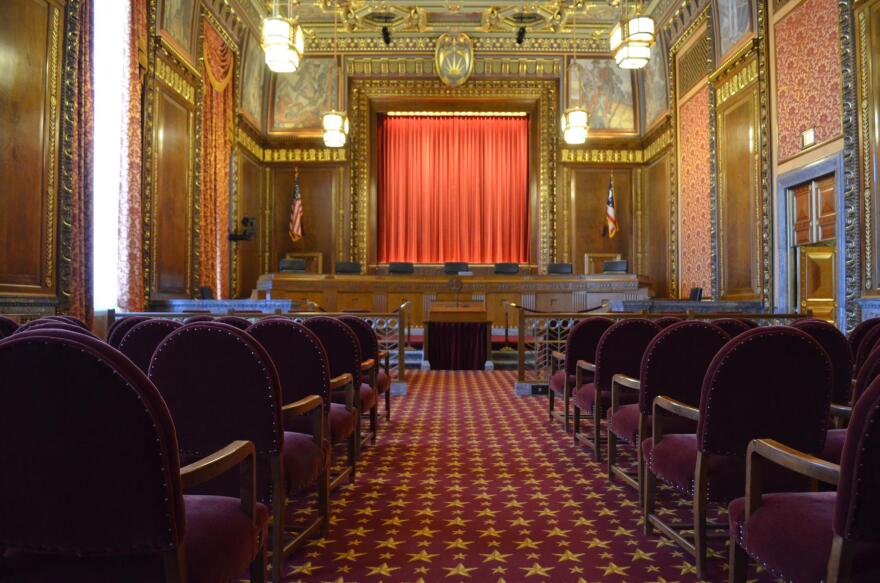 Ohio Supreme Court chambers in Columbus, Ohio.