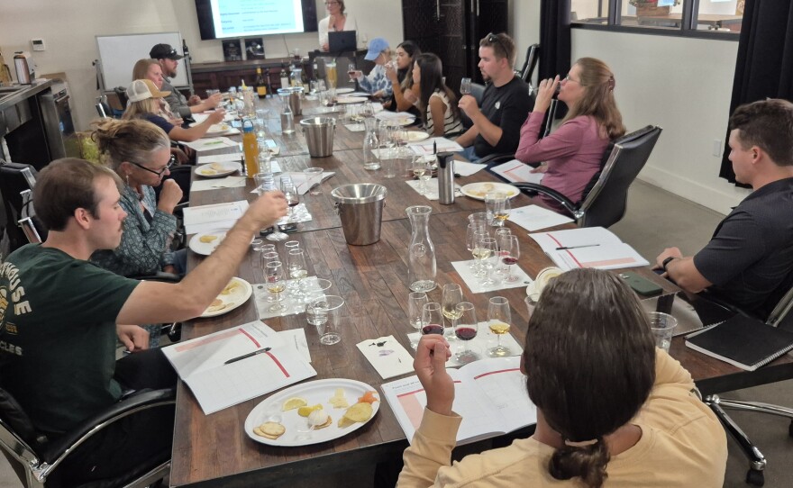 Melanie Webber teaches WSET Level 1 and Level 2 courses at Broken Earth Winery on a regular basis.