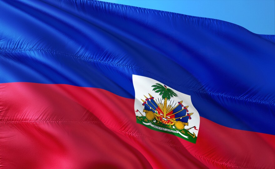 The Haitian flag
