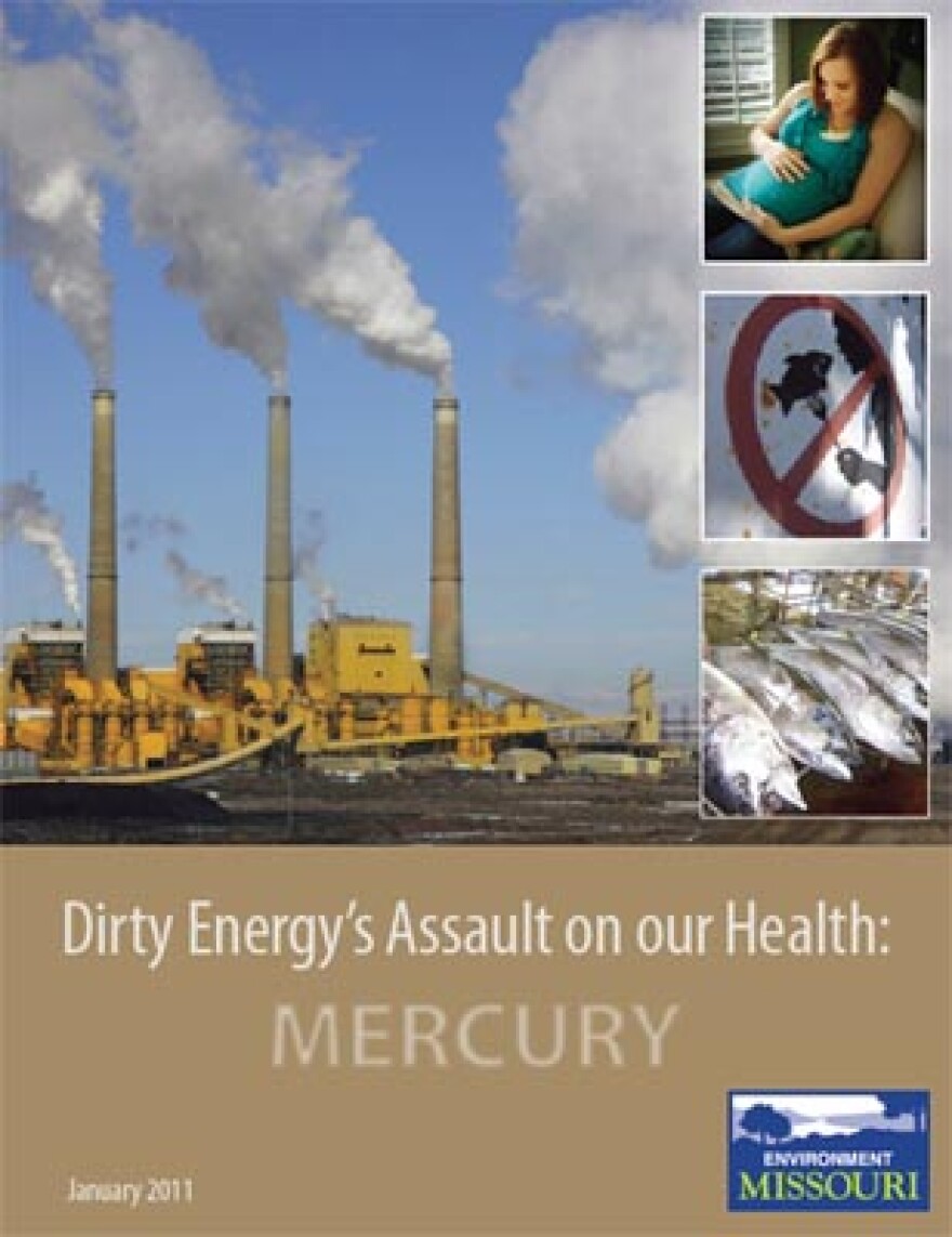 A screen capture of the cover of the report from Environment Missouri on mercury pollution. (Environment Missouri website)