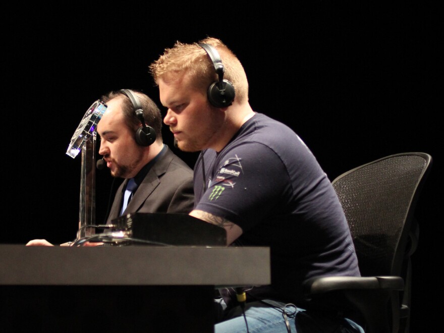 Geoff "iNcontrol" Robinson (right) is a 28-year-old professional gamer for Evil Geniuses, a U.S. pro-gaming organization.