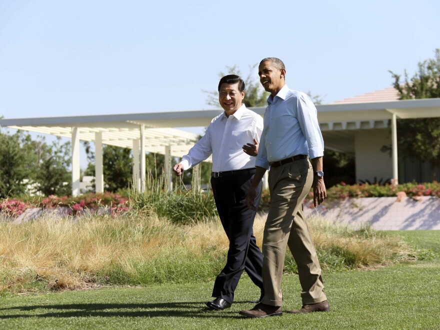 Xi Jinping met with President Barack Obama for an informal summit at California's Sunnylands estate in June 2013. The visit was seen by some as a new, more informal style of Chinese diplomacy.