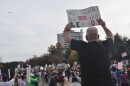 A protester’s sign at the Saturday, Nov. 15, 2025, protest against ICE and Border Patrol in Charlotte.