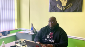 Savvy Shabazz, founder and executive director of Life Coach Each One Teach One Reentry Fellowship, at his office in Old Louisville.