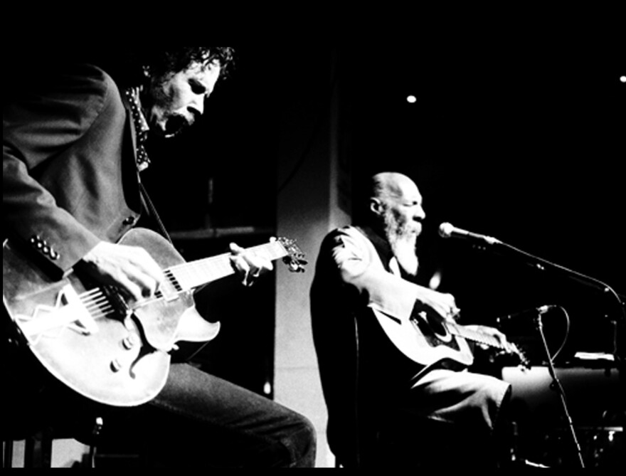 Walter Parks performing with Richie Havens in London, England.