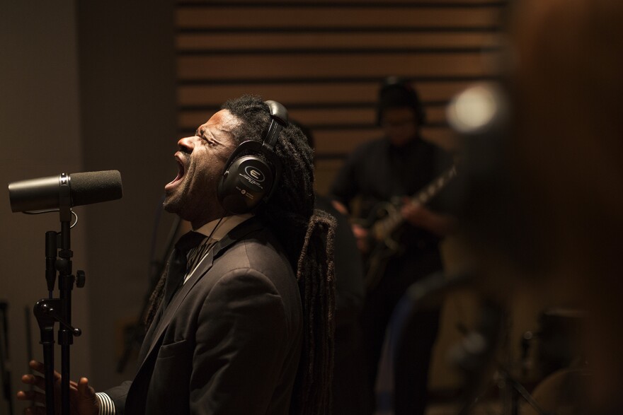 Rev. Osagyefo Sekou performs at a listening party for “The Revolution Has Come” on January 26, 2016. The album will be released January 31, 2016.