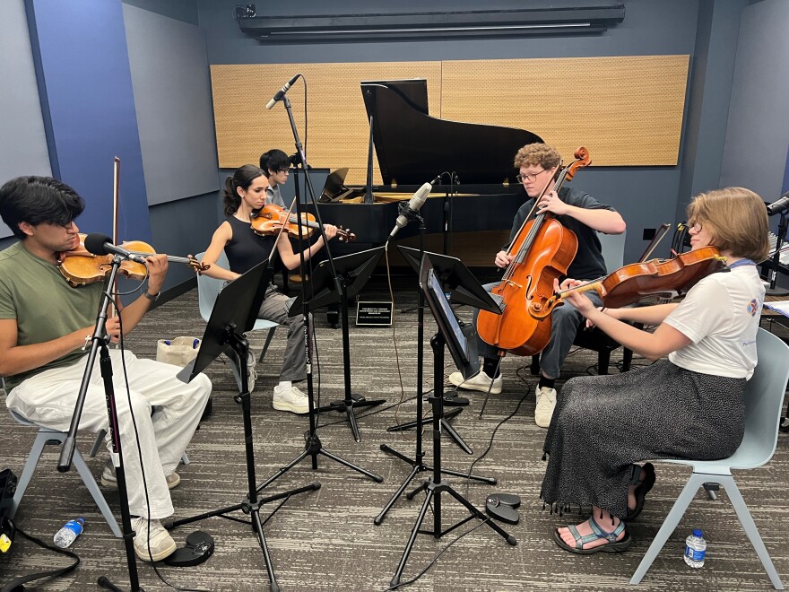 L to R: Raunak Kumar, Sophia Ayer, Takeshi Nagayasu, Peter O'Malley, Jenny Gaffney.
