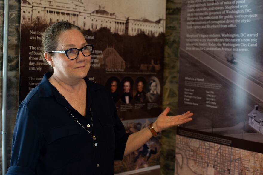 Teresa Durkin explains the history of the Lockkeeper's House. "Someone must have been looking out for this house," says Durkin. "It has endured and that's why I love it so much."