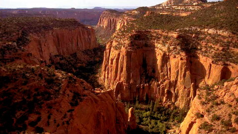 The Upper Gulch section of the Escalante Canyons within Grand Staircase-Escalante National Monument features sheer sandstone walls, broken occasionally by tributary canyons, shown in an undated photo. (AP Photo/Jerry Sintz)
