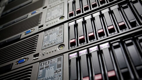 Computer servers, representing a data center