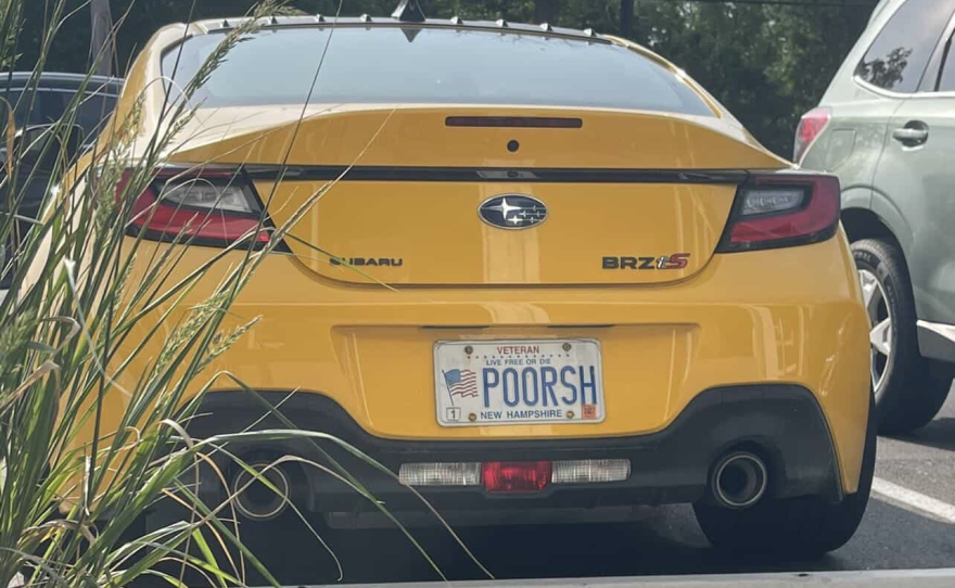 Vanity plates are all over New Hampshire.