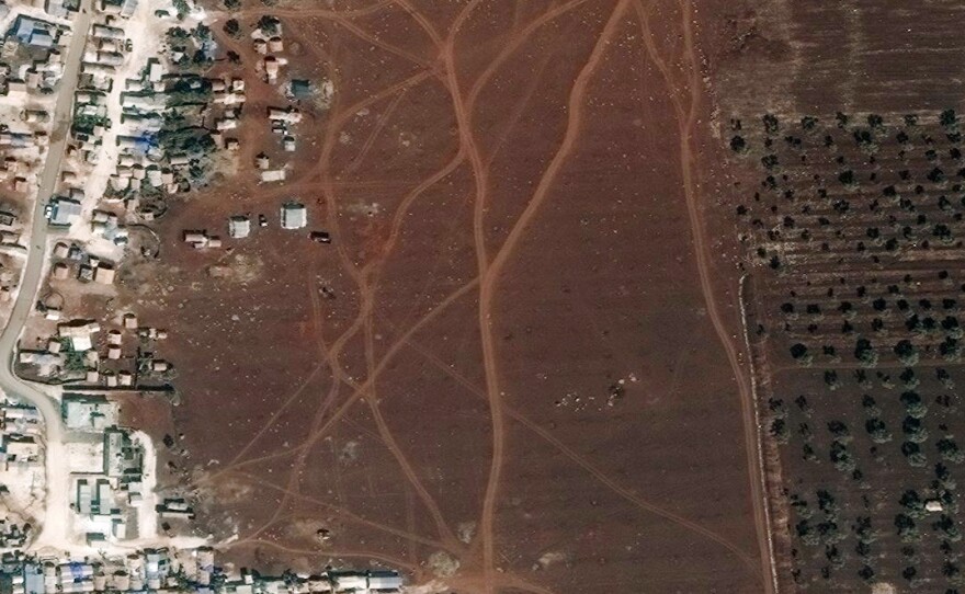 A camp for internally displaced people in Idlib, shown in September 2017.