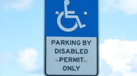 A Florida disabled parking permit sign