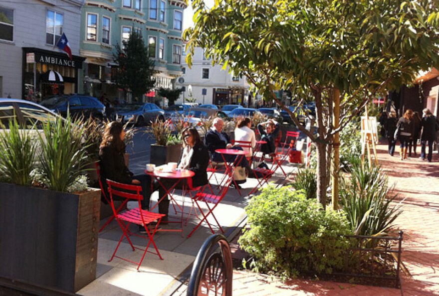 A San Francisco parklet.