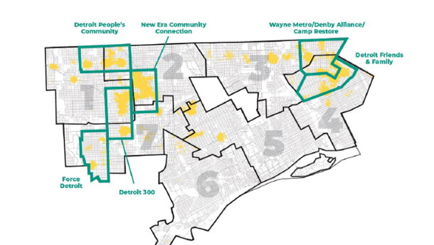 Overview from City of Detroit where the ShotStoppers program is taking place.