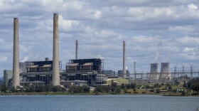 Liddell Power Station, left, and Bayswater Power Station, right, coal-powered thermal power stations near Muswellbrook in the Hunter Valley, Australia, on Nov. 2, 2021. (Mark Baker/AP)