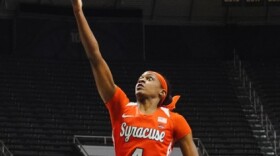 Teisha Hyman goes in for a layup in Purdue’s Mackey Arena