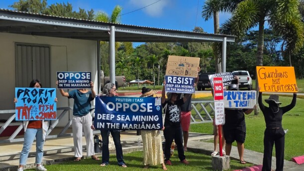 Protesters gathered outside the Governor’s Office on Friday