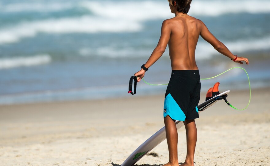 Boardshorts made by Quiksilver are made with Repreve.