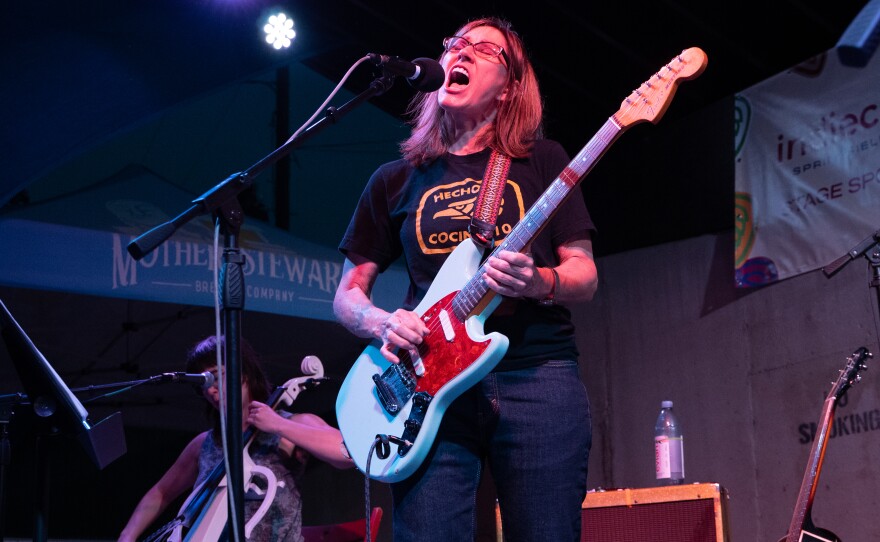 R. Ring performs at IndieCraft on Friday, May 19, 2023 in Springfield, Ohio (Ruthie Herman for WYSO)