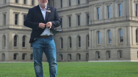 Anthony Hudson on the state capitol lawn