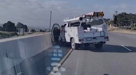 Dashcam video from a San Luis Obispo County Sheriff's patrol unit of a man pointing what appeared to be a handgun at deputies. He was fatally shot by deputies moments later. It turned out to be a pellet gun.