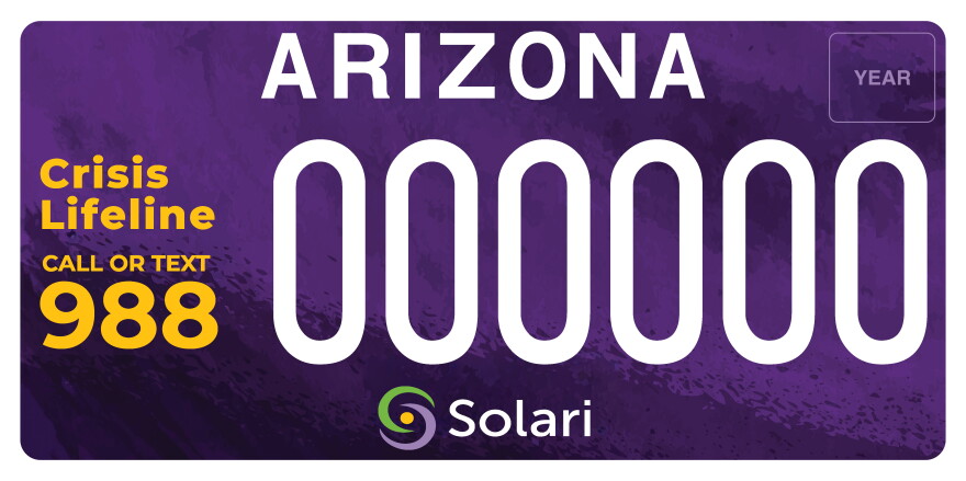 The new Suicide Awareness plate released in partnership with the