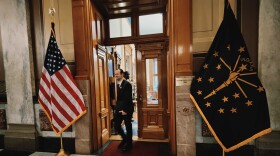 David Frank, president of the Indiana Abolition Coalition, after delivering a letter to Holcomb's office Thursday.