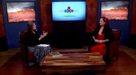 Sarah Sea (right) talking with KC Counts on "Fronteras: A Changing America"