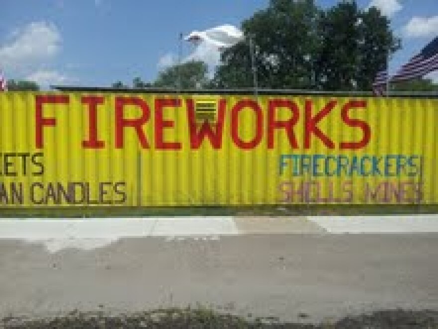 Fireworks stand