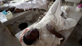 Cholera patients are treated at the Cholera Treatment Center in the Carrefour area of Port-au-Prince, Haiti, in December 2014. The Caribbean country's cholera outbreak started in 2010.