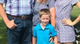 Amy Cox, center, taught first grade for Wolfe City schools.