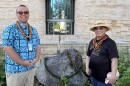 Helen Kapuni-Reynolds and Manu Ikaika stand side-by-side Kānepō on Saturday at the Smithsonian’s National Museum of American Indian in Washington DC.