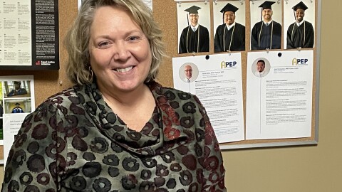 Professor of Communication Studies at Augustana College and Executive Director of Augustana Prison Education Program, Dr. Sharon Varallo.