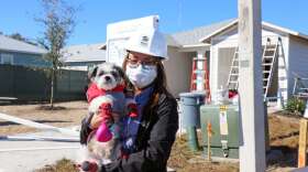 Hannah and Jasper. Photo: Jenny Babcock, Habitat for Humanity 