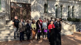 Mayor Gina Ortiz Jones announcing the Voting Commission proposal