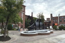 The new memorial stands in the Cocheco Mill Courtyard in Dover. It honors the lives lost in Sept. 11 the attacks, including four people with ties to Dover.