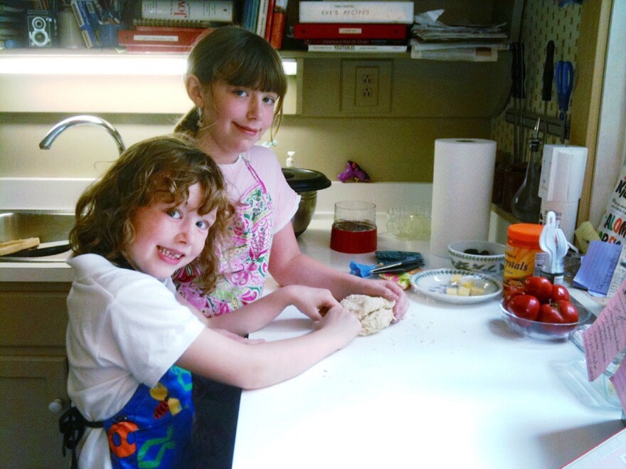 Eve Schaub says her daughters were "less than enthusiastic" at first about the family's no-sugar-for-a-year experiment. But over time they learned to enjoy sugar-free baking.