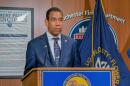 Mayor Malik Evans, at a news conference on July 6, 2026.