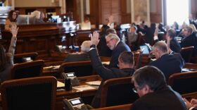 Kansas Republicans and Democrats clashed over veto overrides.