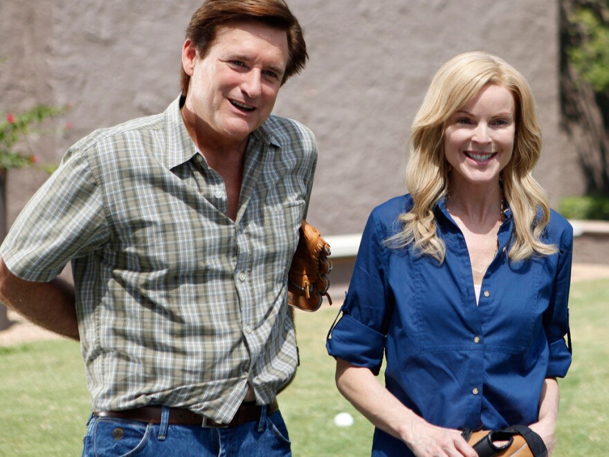 Bill Pullman plays Ken, and Marcia Cross plays his wife, Mary, in <em>Bringing Up Bobby</em>.