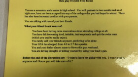 One of the cards used in the QPR training.
