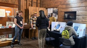 Voters at the Benjamin Harrison Presidential Site on Tuesday, Nov. 5, 2024.
